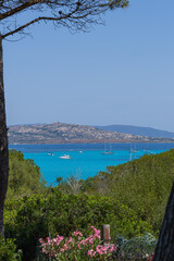 View of the island of Stintino, in Sardinia, Italy
