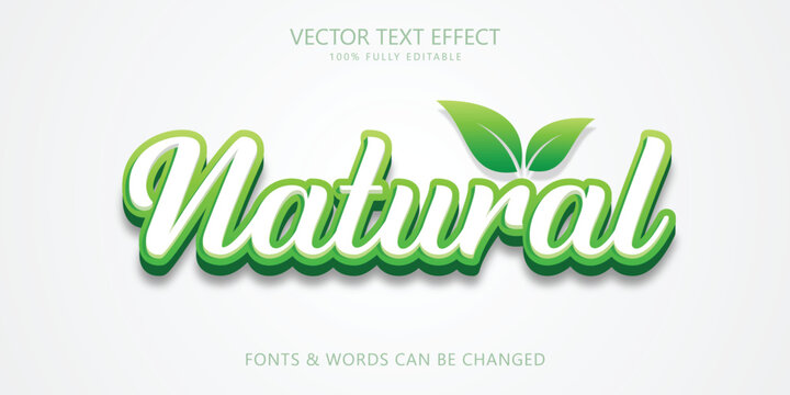 Natural editable text effect, Script text style