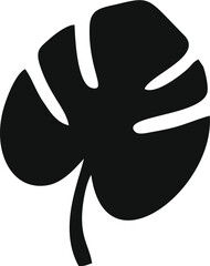 Exotic flower leaf  vector graphic, with artistic composition, suitable for digital design, logos, or decor.