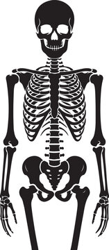 black skeleton anatomy, human body clip art preview