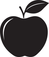 apple vector design art icon style apple fruit logo design illustration 