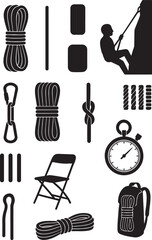 Abstract geometric silhouette of a stylized object isolated on white background