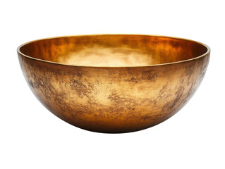 A gold bowl with a brownish color