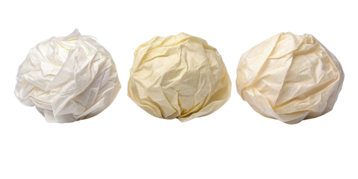 Crumpled paper balls in varying shades create interesting visual texture that adds depth to any creative project
