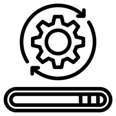 Apdate Gears update, gears, control, tool, system. icon in vector illustration