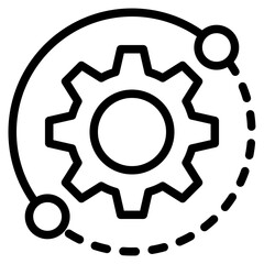 Obraz premium Gears update, gears, control, tool, system. icon in vector illustration