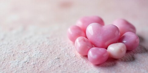 Serene Rose Quartz Heart Peaceful Stones for Spa, Wellness, and Meditation