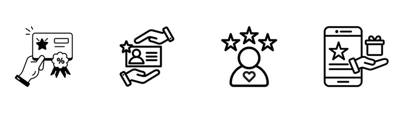 Loyalty Programs & Customer Rewards: Appreciation and Recognition Icons