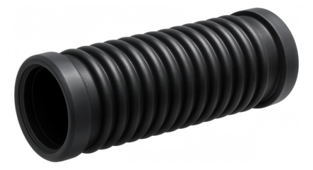 Sound-dampening corrugated pipe, designed to minimize noise in residential water supply lines.
