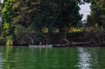 Fisherman of the Sumidero Canyon. ,Chiapas, Mexico.