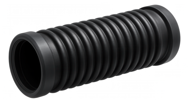 Sound-dampening corrugated pipe, designed to minimize noise in residential water supply lines.