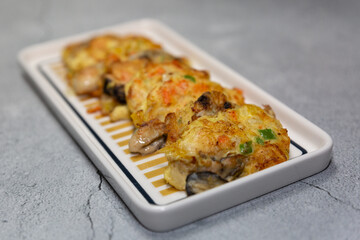 Delicious Korean Oyster Jeon: Savory Pan-Fried Oysters in a Crispy Egg Batter, Perfect for Appetizers or Side Dishes