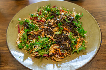 Korean traditional local food Bibim Noodles