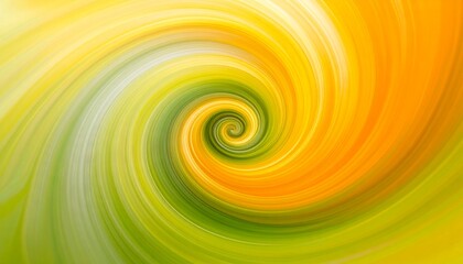 Colorful spiral vortex of blended citrus colors&mdash;lemon yellow, tangerine, and lime, radiating from the center outward