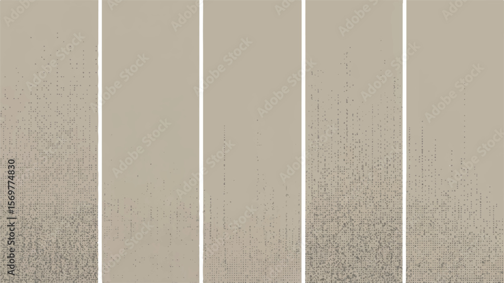 Poster fading dots pattern on beige background abstract