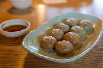 Steamed dumplings ( mandu ) - Korean food