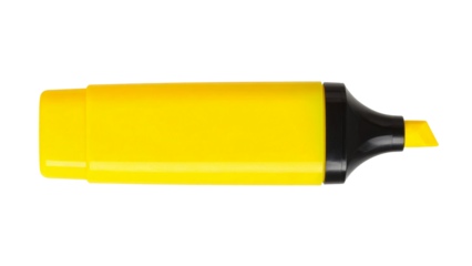 Yellow highlighter marking vertical position against clear backdrop, highlighting potential