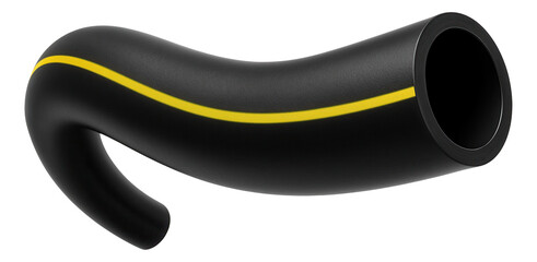 High-density polyethylene pipe for a private home's gas supply line, ensuring safe and reliable transport.