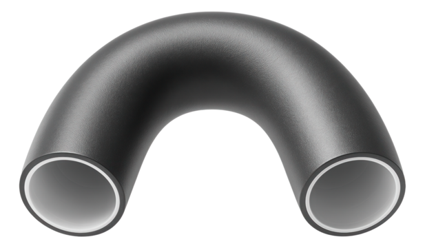 Metal-plastic pipe with a smooth interior surface, minimizing friction and enhancing water flow in a household plumbing system.