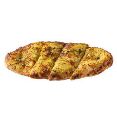 Pesto Basil Garlic Bread Isolated on a Transparent PNG Background