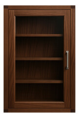 A glass-fronted pencil cabinet for a home library, allowing visibility of contents.