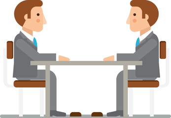 vector illustration design of two friends having a meeting to plan a robbery