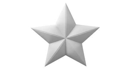Isolated White Star Shape
