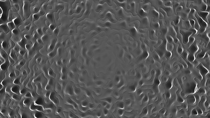 Abstract digital black and white wavy background. Futuristic wave technology on white background