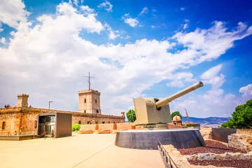 Fotobehang Castle of Barcelona © neirfy