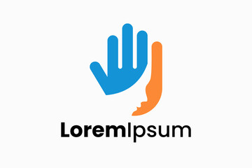Hand People Vector Logo Premium 