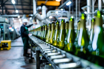 Distillation gear in a modern distillery Generative AI