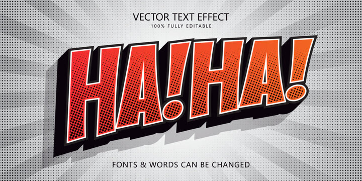 Comic pop art editable text effect