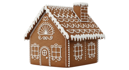 Isolated Gingerbread House