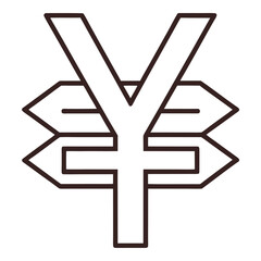 Obraz premium yen currency symbol
