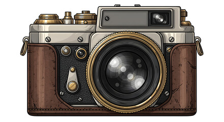 vintage Film Camera Illustration