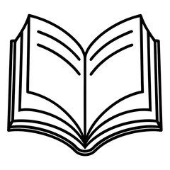 Elegant Book Line Art Vector Design