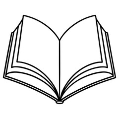 Elegant Book Line Art Vector Design