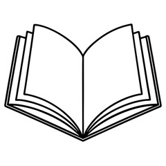 Elegant Book Line Art Vector Design