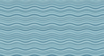 Obraz premium A calming abstract background features horizontal, undulating waves in varying shades of soft blue, creating a serene and flowing pattern