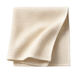 Organic cotton face towel with a waffle weave pattern, suitable for eco-friendly homes.