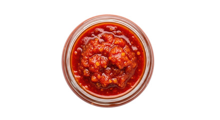 Isolated Jar of Chili Garlic Sauce
