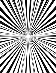 Obraz premium Abstract Black and White Radial Lines Background