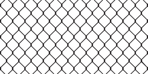 Fototapeta premium detailed metal wire mesh fence vector illustration with diamond lattice structure for backgrounds, prints, and web design