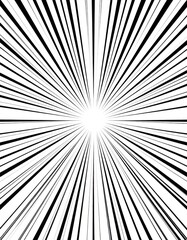 Fototapeta premium Abstract Black And White Radial Lines Burst Background