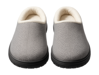 Indoor-outdoor textile slippers with durable rubber soles, suitable for quick trips to the garden.