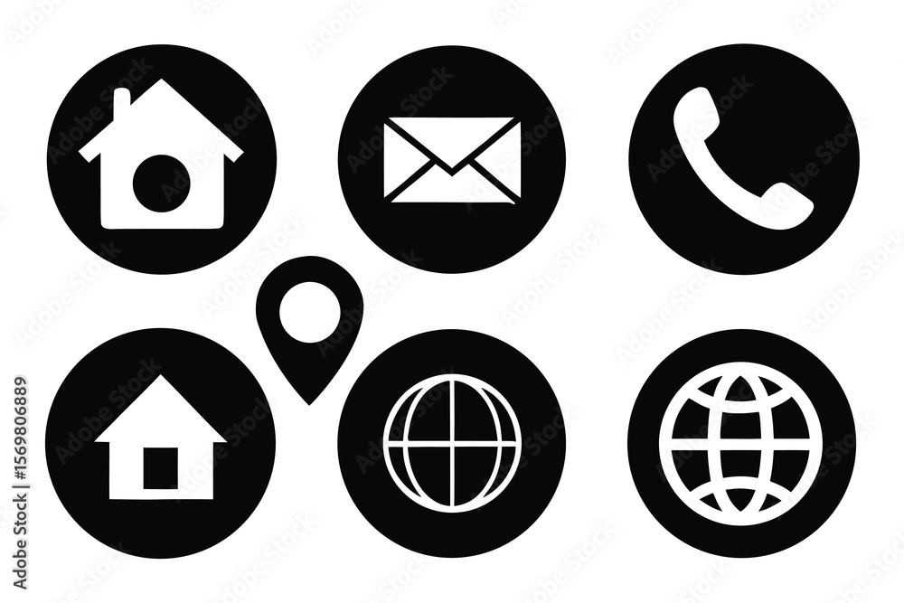 Aufkleber abstract 3d glossy round vector illustration set of colorful diamond icons and symbols for web desig