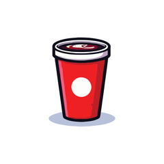 vector style cute unique food monster mascot illustration