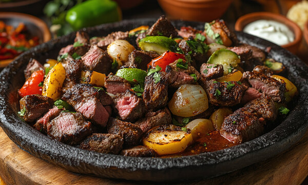 Discada Nortena - A mixed meat dish cooked on a plow disc, popular in northern Mexico.