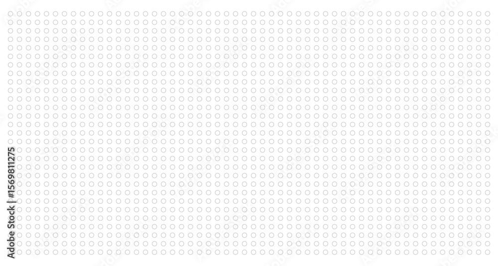 Poster minimal circle dot pattern vector background. seamless geometric repeat design with thin round outli