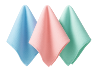 Reusable viscose cloths designed for cleaning glass and mirrors in a condo living room.